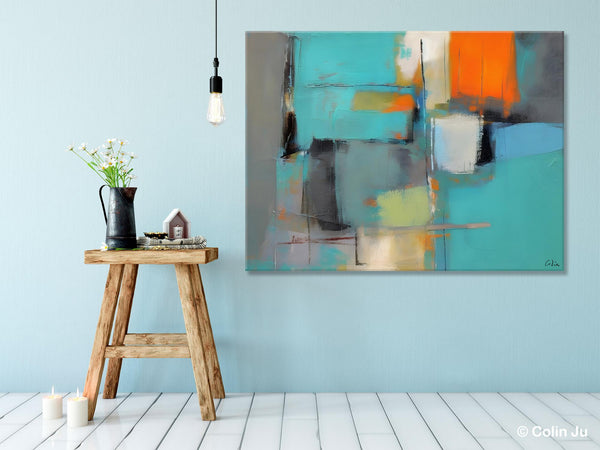 Original Canvas Art, Large Wall Art Painting for Bedroom, Contemporary Acrylic Painting on Canvas, Oversized Modern Abstract Wall Paintings-artworkcanvas