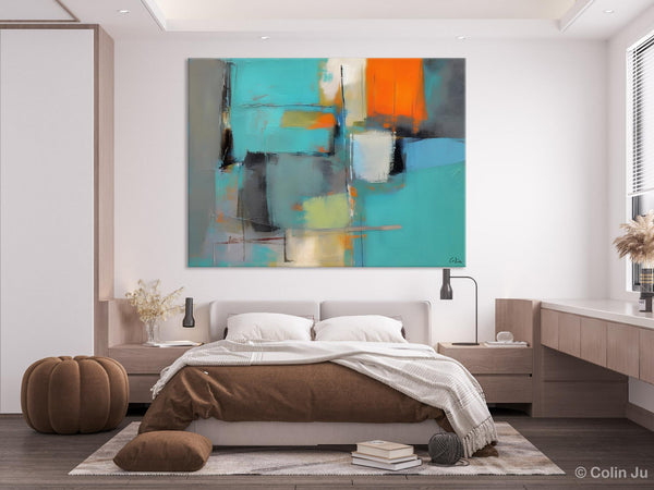 Original Canvas Art, Large Wall Art Painting for Bedroom, Contemporary Acrylic Painting on Canvas, Oversized Modern Abstract Wall Paintings-artworkcanvas