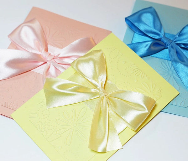 Beautiful Valentine's Day Greeting Card, Creative Birthday Greeting Card, Bowknot Greeting Cards, Original Handmade Wedding Greeting Card, Unique Anniversary Greeting Card to Lovers-artworkcanvas