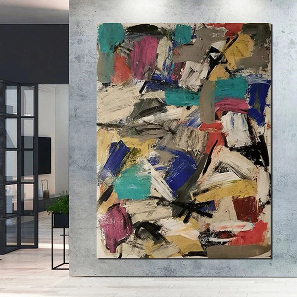 Large Abstract Paintings, Contemporary Acrylic Wall Art Ideas, Large Paintings for Living Room, Simple Modern Art, Modern Canvas Painting-artworkcanvas