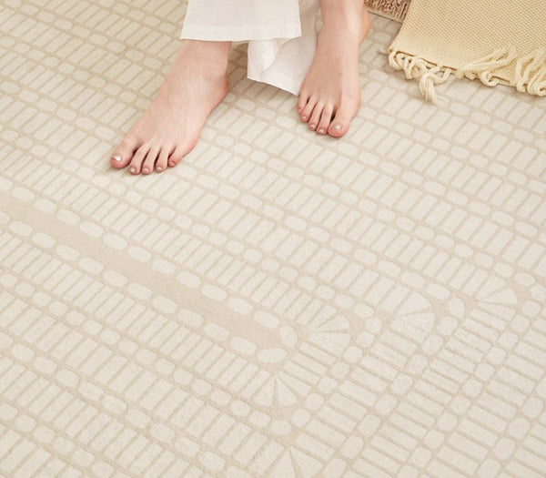Bedroom Modern Floor Rugs, Modern Area Rug for Living Room, Large Area Rugs for Office, Mid Century Contemporary Rugs under Sofa-artworkcanvas