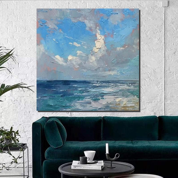 Abstract Landscape Canvas Painting for Living Room, Modern Wall Art Painting, Contemporary Abstract Artwork, Heavy Texture Paintings for Interior Design-artworkcanvas