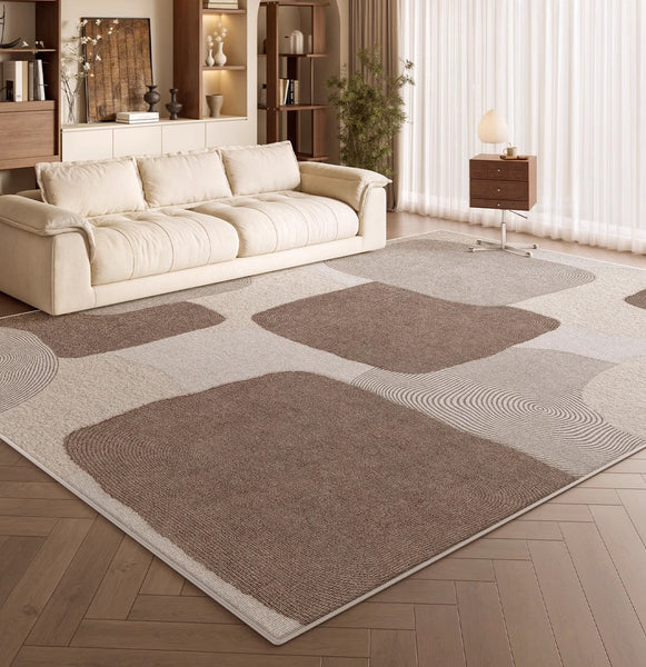 Unique Large Contemporary Floor Carpets for Living Room, Dining Room Modern Rugs, Extra Large Geometric Modern Rugs in Bedroom, Modern Rugs for Sale-artworkcanvas