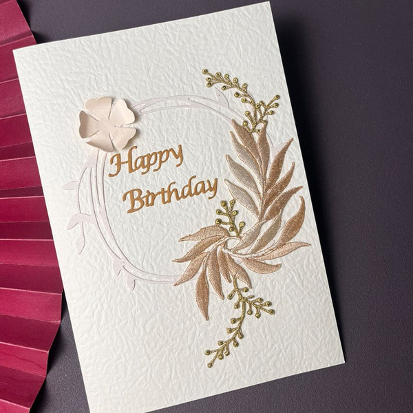 Beautiful Greeting Cards to Friends, Embroidery Greeting Cards, Creative Birthday Greeting Card, Original Handmade Embroidery Greeting Cards-artworkcanvas