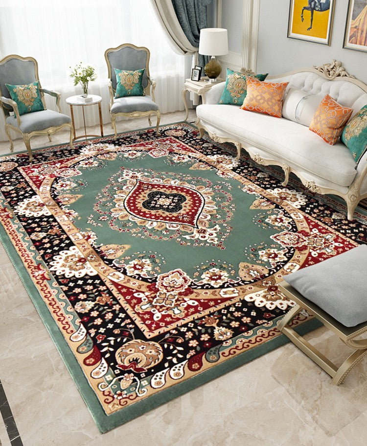 Large Oriental Floor Carpets under Dining Room Table, Luxury Thick and