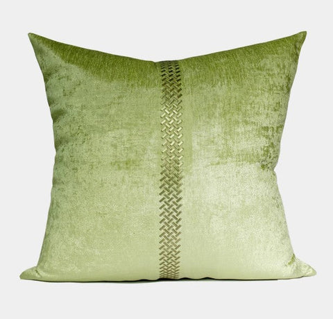 Decorative Pillows for Living Room, Green Decorative Modern Pillows for Couch, Modern Sofa Pillows Covers, Modern Sofa Cushion-artworkcanvas