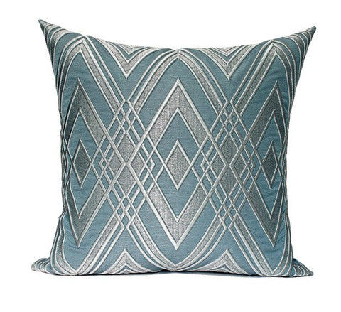 Simple Modern Pillows, Blue Modern Throw Pillows, Decorative Pillows for Couch, Modern Sofa Pillows, Contemporary Throw Pillows-artworkcanvas