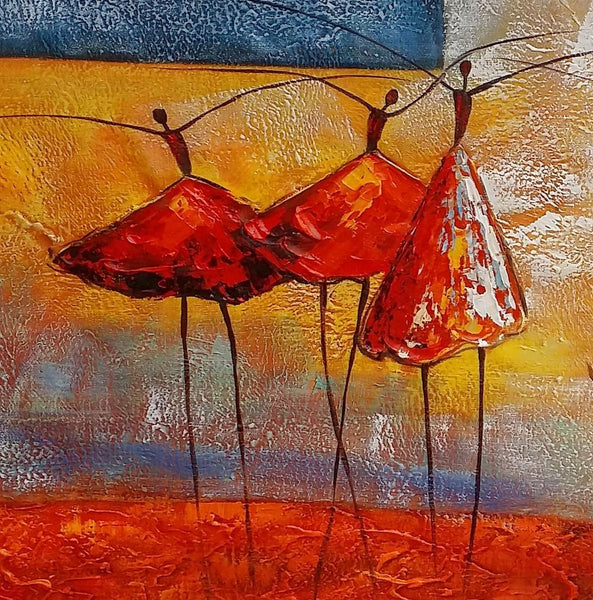 Simple Wall Art Ideas, Ballet Dancer Painting, Canvas Painting for Sale, Buy Abstract Painting Online, Acrylic Painting for Bedroom-artworkcanvas