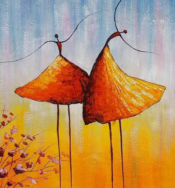 Wall Art Paintings, Paintings for Bedroom, Canvas Abstract Painting, Large Painting for Sale, Ballet Dancer Painting, Abstract Canvas Painting-artworkcanvas