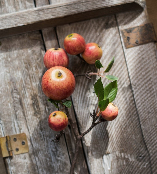 Apple Branch, Fruit Branch, Table Centerpiece, Beautiful Modern Flower Arrangement Ideas for Home Decoration, Autumn Artificial Floral for Dining Room-artworkcanvas