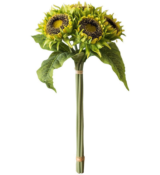 Unique Flower Arrangement for Home Decoration, A Bunch of Sunflowers, Bedroom Flower Arrangement Ideas, Beautiful Artificial Flowers for Living Room-artworkcanvas