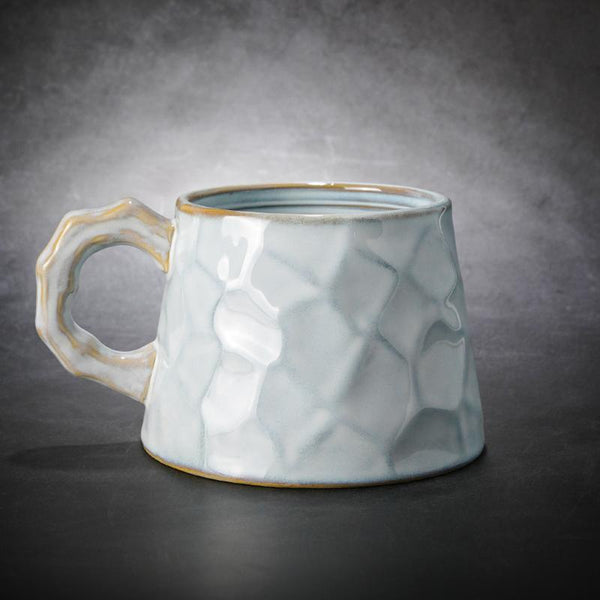 Ceramic Coffee Mug, Large Capacity Coffee Cups, Large Handmade Pottery Coffee Cup, Large Tea Cup, Black Coffee Cup-artworkcanvas