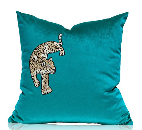 Decorative Pillows for Living Roomï¼?Contemporary Throw Pillows, Cheetah Decorative Cushion, Modern Sofa Pillows-artworkcanvas