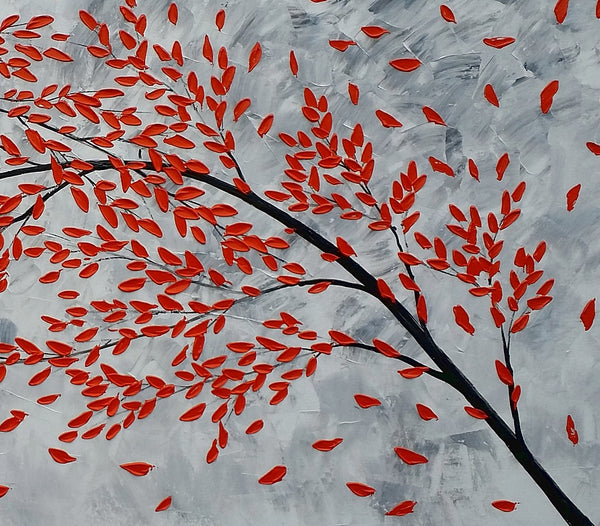 Simple Modern Art, Acrylic Paintings for Bedroom, Love Abstract Painting, Singing Birds Painting, Buy Art Online, Original Abstract Painting, Wedding Gift C-artworkcanvas