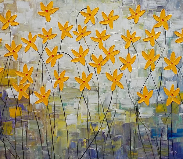 Canvas Art, Flower Painting, Original Wall Art, Bedroom Painting, Large Art, Canvas Art, Wall Art, Canvas Painting, C-artworkcanvas