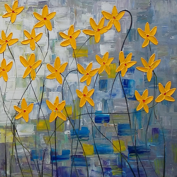 Canvas Art, Flower Painting, Original Wall Art, Bedroom Painting, Large Art, Canvas Art, Wall Art, Canvas Painting, C-artworkcanvas