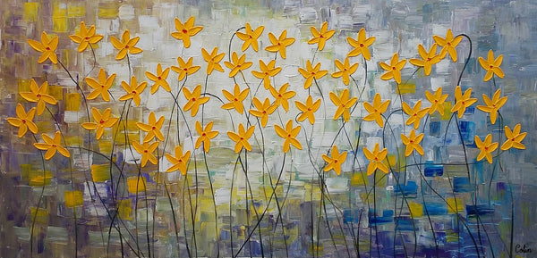 Canvas Art, Flower Painting, Original Wall Art, Bedroom Painting, Large Art, Canvas Art, Wall Art, Canvas Painting, C-artworkcanvas