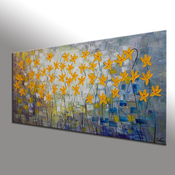Canvas Art, Flower Painting, Original Wall Art, Bedroom Painting, Large Art, Canvas Art, Wall Art, Canvas Painting, C-artworkcanvas