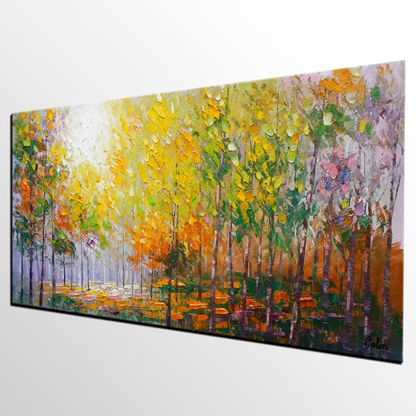 Living Room Wall Art, Landscape Painting, Oil Painting, Abstract Painting, Large Art, Canvas Art, Modern Art, Canvas Painting,-artworkcanvas