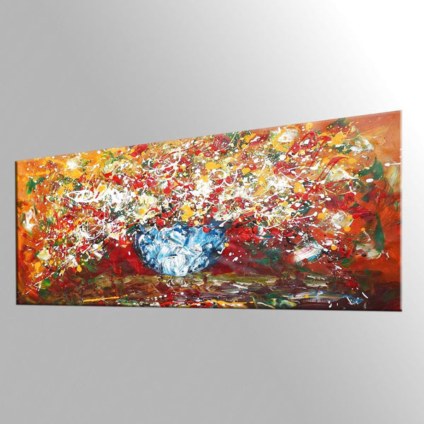 Abstract Art, Kitchen Wall Art, Large Painting, Flower Painting, Canvas Art, Wall Art, Abstract Art, Canvas Painting, 430-artworkcanvas