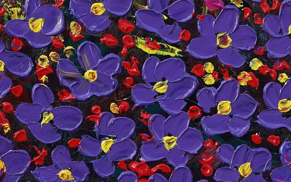 Abstract Painting, Bedroom Wall Art, Flower Painting, Abstract Painting, Abstract Art, Canvas Art, Wall Art, Original Painting, 442-artworkcanvas