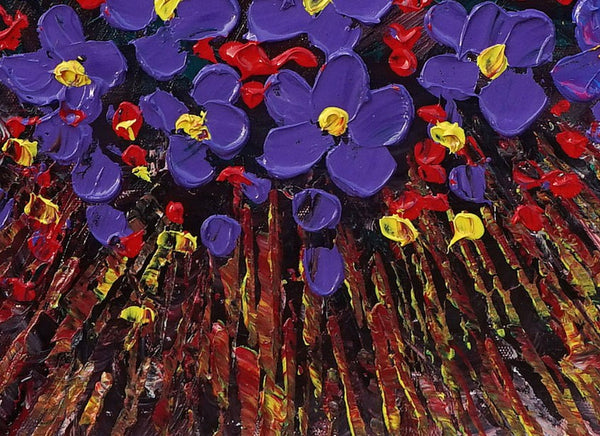 Abstract Painting, Bedroom Wall Art, Flower Painting, Abstract Painting, Abstract Art, Canvas Art, Wall Art, Original Painting, 442-artworkcanvas