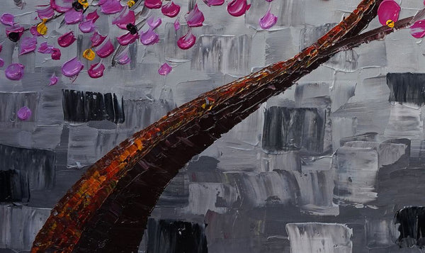 Abstract Art, Tree Painting, Floral Painting, Livingroom Wall Art, Abstract Painting, Large Art, Canvas Art, Abstract Art, Heavy Texture Art, 476-artworkcanvas