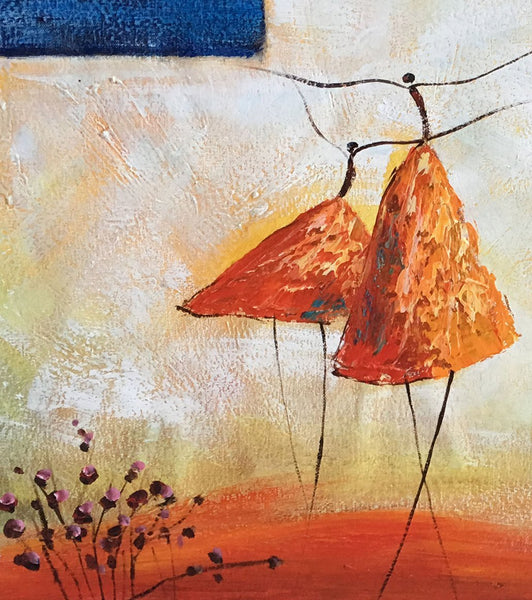 Acrylic Painting for Sale, Modern Wall Art Ideas, Contemporary Painting, Ballet Dancer Paintings, Paintings for Dining Room, Abstract Acrylic Painting-artworkcanvas