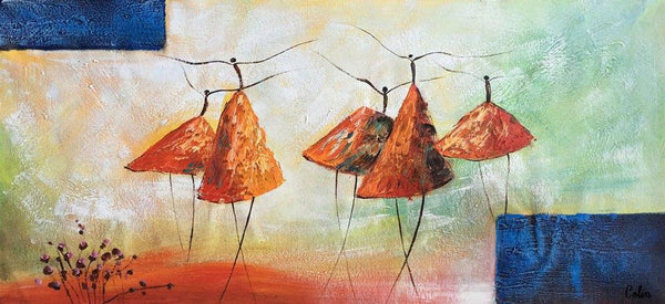 Acrylic Painting for Sale, Modern Wall Art Ideas, Contemporary Painting, Ballet Dancer Paintings, Paintings for Dining Room, Abstract Acrylic Painting-artworkcanvas