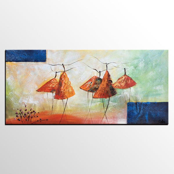 Acrylic Painting for Sale, Modern Wall Art Ideas, Contemporary Painting, Ballet Dancer Paintings, Paintings for Dining Room, Abstract Acrylic Painting-artworkcanvas