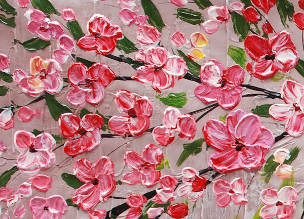 Tree Painting, Original Painting, Flower Painting, Home Art, Canvas Art, Wall Art, Abstract Artwork, Canvas Painting, 485-artworkcanvas