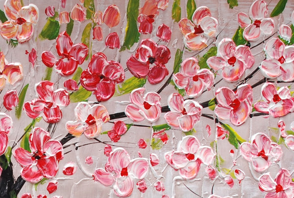 Tree Painting, Original Painting, Flower Painting, Home Art, Canvas Art, Wall Art, Abstract Artwork, Canvas Painting, 485-artworkcanvas