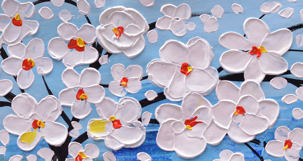 Abstract Painting, Canvas Art, Flower Tree Painting, Acrylic Painting, Home Art, Wall Art, Original Artwork, Kitchen Art, 494-artworkcanvas