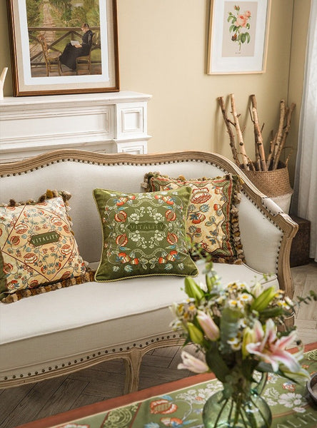 Modern Sofa Pillows, Decorative Throw Pillows, Beautiful Throw Pillows, Short Velvet Pillow Cover, Decorative Pillows for Living Room-artworkcanvas
