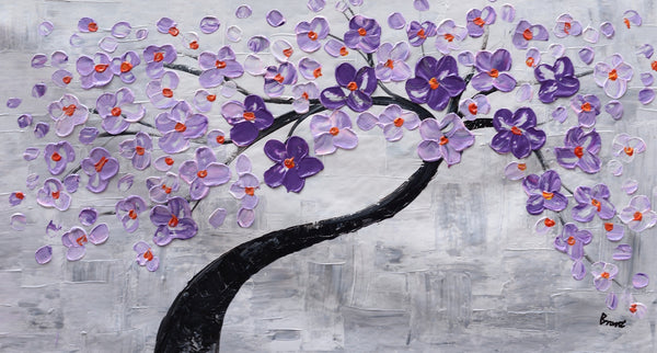 Abstract Painting, Wall Painting, Home Art, Canvas Art, Flower Tree Painting, Wall Art, Original Painting, Modern Art, 500-artworkcanvas