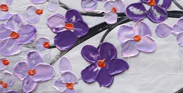 Abstract Painting, Wall Painting, Home Art, Canvas Art, Flower Tree Painting, Wall Art, Original Painting, Modern Art, 500-artworkcanvas