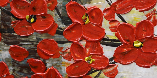 Wall Painting, Home Art, Canvas Art, Abstract Painting, Flower Tree Painting, Wall Art, Original Painting, Modern Art, 506-artworkcanvas