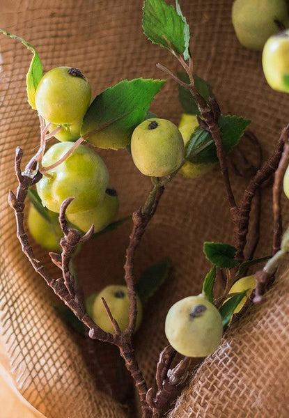 Beautiful Modern Flower Arrangement Ideas for Home Decoration, Apple Branch, Fruit Branch, Table Centerpiece, Simple Artificial Floral for Dining Room-artworkcanvas