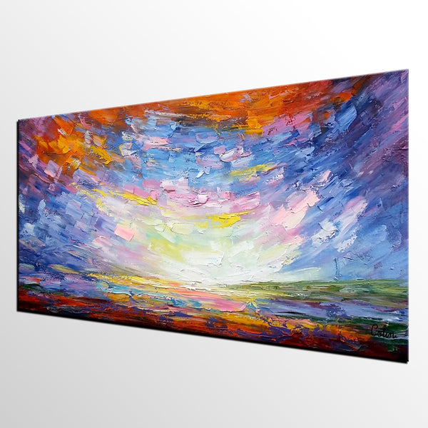 Original Oil Painting, Modern Painting, Abstract Landscape Art, Abstract Painting, Large Art, Canvas Art, Painting for Sale-artworkcanvas