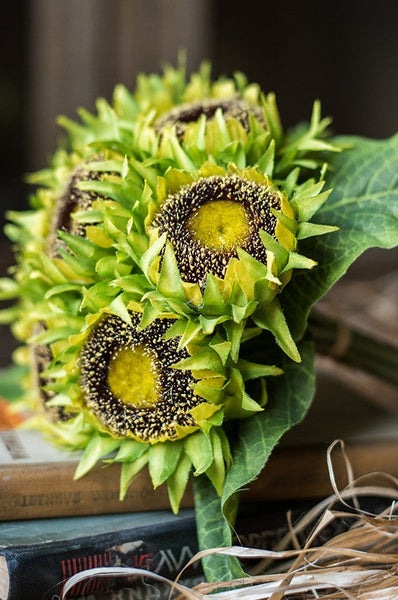 Unique Flower Arrangement for Home Decoration, A Bunch of Sunflowers, Bedroom Flower Arrangement Ideas, Beautiful Artificial Flowers for Living Room-artworkcanvas