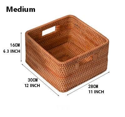 Storage Basket for Shelves, Rectangle Storage Basket for Toys, Storage Baskets for Bathroom, Kitchen Storage Baskets-artworkcanvas