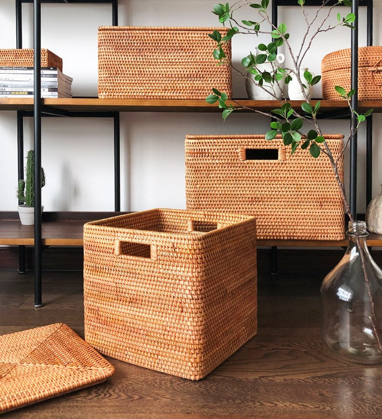 Storage Basket for Shelves, Large Rectangular Storage Basket