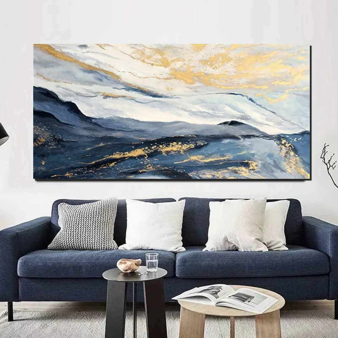 Large Painting on Canvas, Living Room Wall Art Paintings, Acrylic Abst –  artworkcanvas