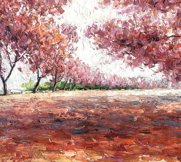 Landscape Painting, Canvas Painting, Modern Art, Oil Painting, Autumn Forest Painting-artworkcanvas