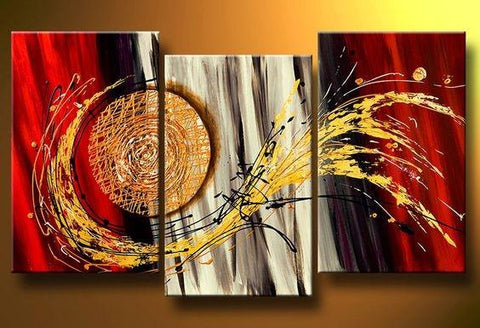 3 Piece Wall Art Painting, Modern Abstract Painting, Canvas Painting for Living Room, Modern Wall Art Paintings, Large Painting for Sale-artworkcanvas