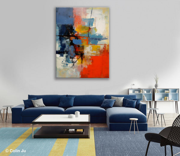Simple Painting Ideas for Living Room, Acrylic Painting on Canvas, Original Hand Painted Art, Buy Paintings Online, Oversized Canvas Paintings-artworkcanvas
