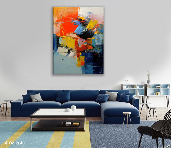 Large Canvas Art Ideas, Large Painting for Living Room, Original Contemporary Acrylic Art Painting, Buy Large Paintings Online, Simple Modern Art-artworkcanvas