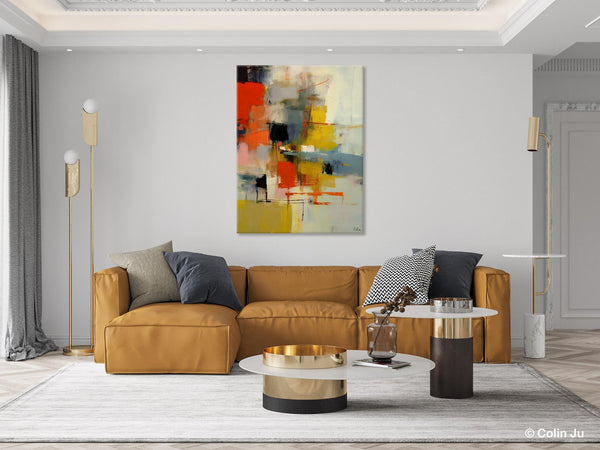 Bedroom Wall Art Ideas, Abstract Canvas Painting, Acrylic Canvas Paintings for Dining Room, Simple Wall Art Ideas, Original Contemporary Paintings-artworkcanvas