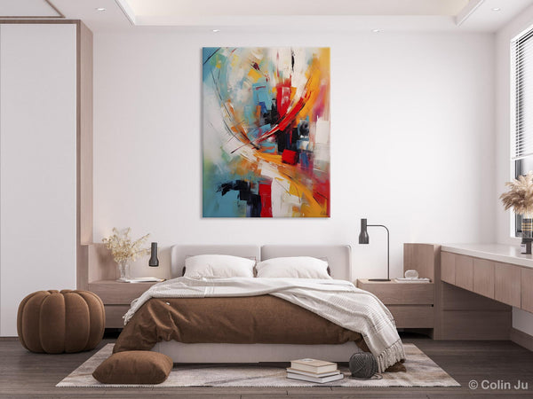 Simple Modern Art, Extra Large Wall Art Paintings, Original Abstract Painting, Acrylic Painting on Canvas, Large Paintings for Living Room-artworkcanvas