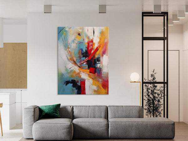 Simple Modern Art, Extra Large Wall Art Paintings, Original Abstract Painting, Acrylic Painting on Canvas, Large Paintings for Living Room-artworkcanvas